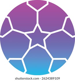 Soccer Ball vector icon. Can be used for printing, mobile and web applications.