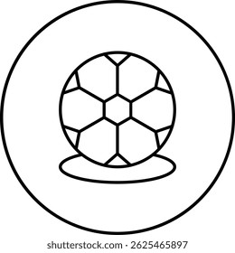 Soccer Ball vector icon. Can be used for printing, mobile and web applications.