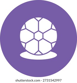Icono de Vector de balón de fútbol. Se puede utilizar para aplicaciones de impresión, móviles y de Web.
