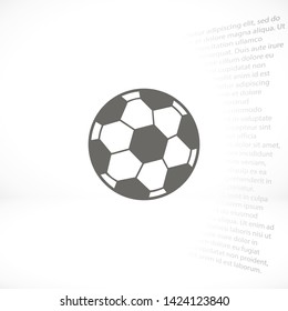 soccer ball vector icon eps 10 , Lorem ipsum Flat design