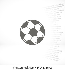 soccer ball vector icon eps 10 , Lorem ipsum Flat design