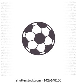 soccer ball vector icon eps 10 , Lorem ipsum Flat design