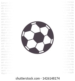 soccer ball vector icon eps 10 , Lorem ipsum Flat design