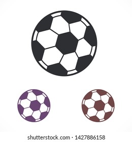 soccer ball vector icon eps 10 , Lorem ipsum Flat design