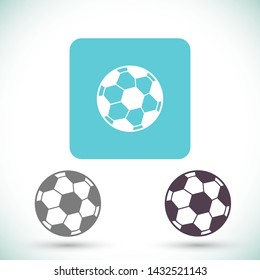 soccer ball vector icon eps 10 , Lorem ipsum Flat design