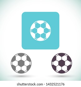 soccer ball vector icon eps 10 , Lorem ipsum Flat design