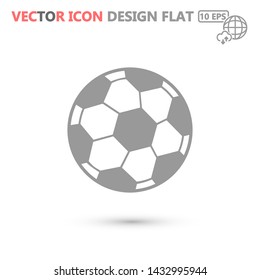 soccer ball vector icon eps 10 , Lorem ipsum Flat design