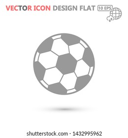 soccer ball vector icon eps 10 , Lorem ipsum Flat design