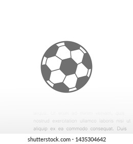 soccer ball vector icon eps 10 , Lorem ipsum Flat design
