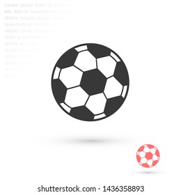 soccer ball vector icon eps 10 , Lorem ipsum Flat design