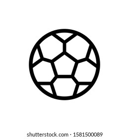 Soccer ball vector icon flat style illustration for web, mobile, logo, application and graphic design. Ball Icon Vector, Soccer ball vector icon simple sign and modern symbol.