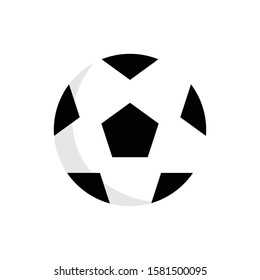 Soccer ball vector icon flat style illustration for web, mobile, logo, application and graphic design. Ball Icon Vector, Soccer ball vector icon simple sign and modern symbol.