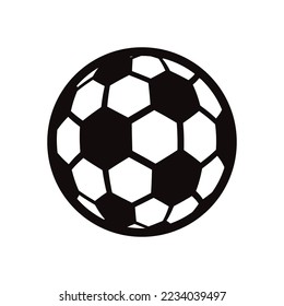 Soccer ball vector icon. Football game ball flat sign design. EPS 10 flat soccer ball symbol pictogram.