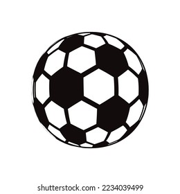 Soccer ball vector icon. Football game ball flat sign design. EPS 10 flat soccer ball symbol pictogram.