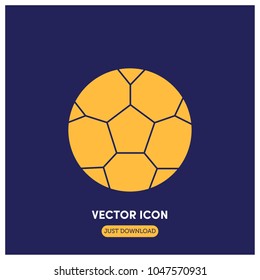 Soccer Ball Vector Icon Illustration