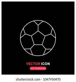 Soccer Ball Vector Icon Illustration