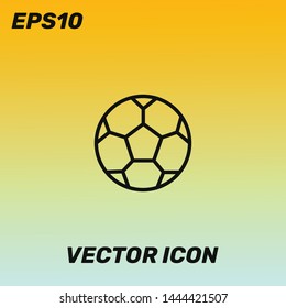 Soccer ball vector icon illustration. Ui/Ux. Premium quality.