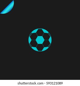 soccer ball vector icon illustration isolated vector sign symbol