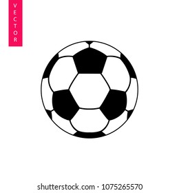 Soccer ball vector icon, logo