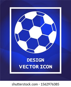 Soccer ball vector icon , lorem ipsum Flat design