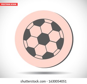 Soccer ball vector icon , lorem ipsum Flat design
