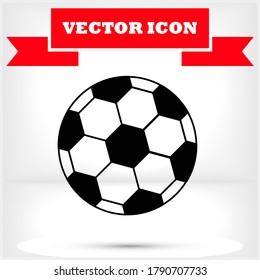 Soccer ball vector icon , lorem ipsum Flat design