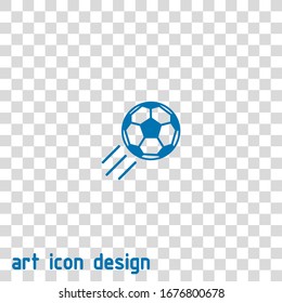 icono del vector de bola de fútbol en fondo blanco