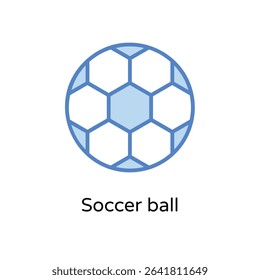 Soccer ball vector icon stock illustration