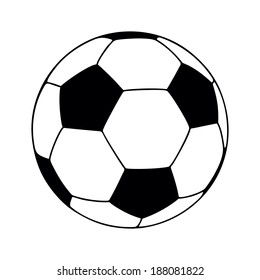 soccer ball, vector illustration