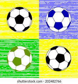 soccer ball, vector illustration  