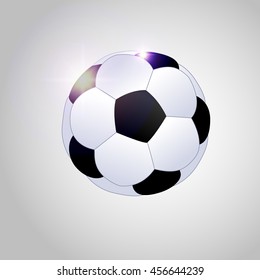 Soccer ball vector illustration. Soccer ball icon. 
