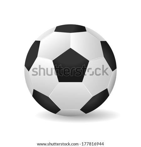 Soccer ball vector illustration isolated