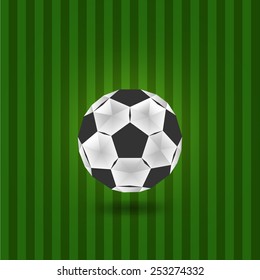 soccer ball - vector illustration in low poly style