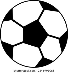 soccer ball vector illustration on white background