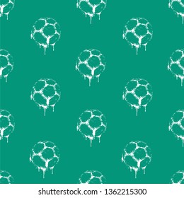 Soccer ball. Vector illustration of seamless pattern.