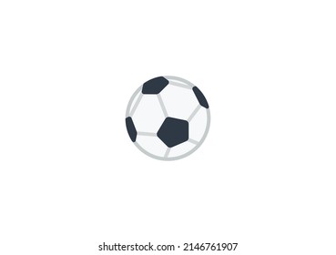 Soccer Ball Vector Isolated Emoticon. Soccer Ball Icon