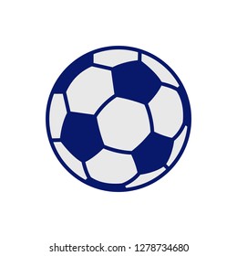 Soccer ball vector isolated icon. Flat illustrated football ball - Vector