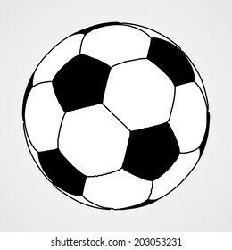 soccer ball vector isolated on white background. 