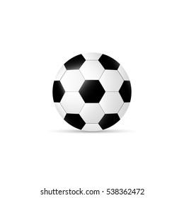 Soccer ball. Vector isolated on white background, vector illustration. EPS 10