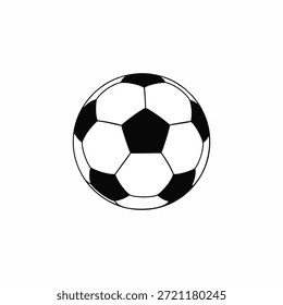 vetor de bola de futebol sobre fundo branco