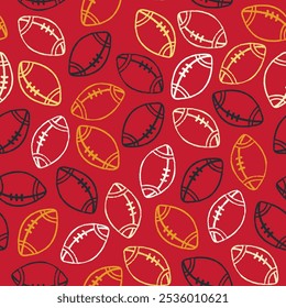 soccer ball vector seamless pattern