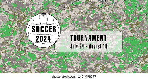 Soccer ball in vintage style. Creative concept for football season championship idea. Vector illustration.
