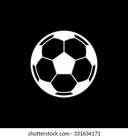 Soccer ball - white vector icon