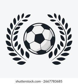 Balón de fútbol con alas y fondo blanco