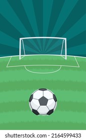 soccer balloon in camp scene