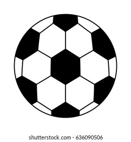 soccer balloon isolated icon