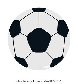 soccer balloon isolated icon