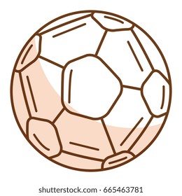 soccer balloon isolated icon