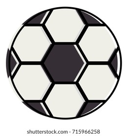 soccer balloon isolated icon