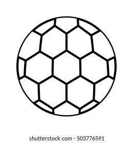 soccer balloon isolated icon vector illustration design